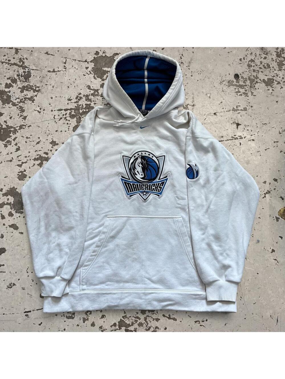 Mens Dallas Mavericks Center Niker Swoosh Hoodie Size XL